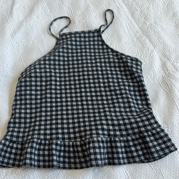 Black and white checkered tank top - Picture 1 of 1